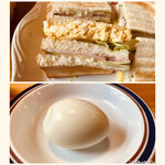 Komedako Hite N - 上 ミックストーストの具
                      下 茹で卵の殻が綺麗に剥ける