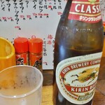 Shimonya - 瓶ビール中瓶550円