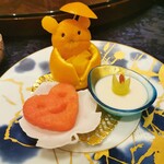 中国料理 王宮 - 慶祝デザート盛り合わせ