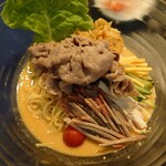 中国料理 桃李 - 牛しゃぶ涼麺（ごまダレ）