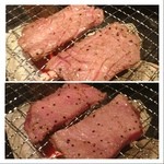 昇家 正々堂 - 和牛タン短冊焼(1枚400円)