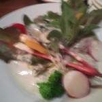 谷塚バル - お野菜のバーニャカウダ￥７００