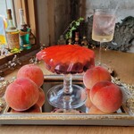 ラトリエ ア マ ファソン - 歌姫に捧げたペッシュメルバを旬の桃で作ったら･･･と白桃ソーダ (冷)