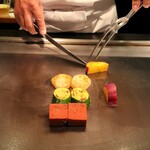 神戸牛ステーキ鉄板焼 雪月花 - 季節の野菜焼き