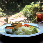 ポロシリカリー - この日のあいがけカレー