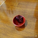 俺の中華たなか家 - 味変用に「辛味噌」も配膳されました(^_^)　後半戦に大活躍(^○^)d