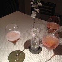ル マルタン ペシュール - 桜の季節にロゼシャンパン