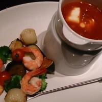 MAIMON GINZA - 季節野菜と海老のチリソースフォンデュ