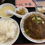 新楽園 - 牛肉と春雨の醤油炒め