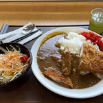 ひるがの高原サービスエリア上り線 - カツカレー・サラダ付き　900円