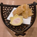 すし 白川 - とうもろこしの天ぷら580円