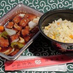 北京飯店 - 酢豚＋オリジナル炒飯セット