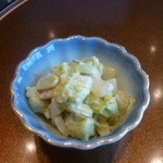 先付（シーフードと枝豆のマリネ）