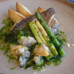 欅 - めばるのソテー　あさりと青さ生のりソース