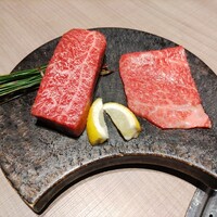 うし松 - 塩焼肉特選部位二種盛り合わせ