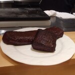 銀座 大石 - 焼けた塊は夏鹿