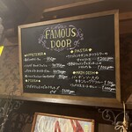 FAMOUS DOOR - 看板メニュー