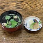 うなぎ 浜名 - 肝吸、お新香う