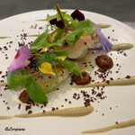 カーサ・デル・チーボ - イシナギの腹身の瞬間燻製