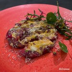 カーサ・デル・チーボ - 馬肉のシキンボのカルパッチョ