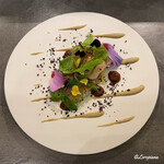 カーサ・デル・チーボ - イシナギの腹身の瞬間燻製