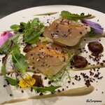 カーサ・デル・チーボ - イシナギの腹身の瞬間燻製