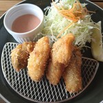 Matoya Kaki Terasu - 牡蠣づくし定食のカキフライ