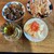 宇ち多゛ - 料理写真:左上から煮込み、生4本お酢(レバー、シロ、ガツ、アブラ)、梅、大根生姜乗っけてお酢