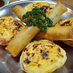 かに愛知屋 - カニグラタン、カニ春巻き