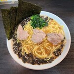 Ramen Shoppu - 黒酢ラーメン+こりのり+しびれ玉
