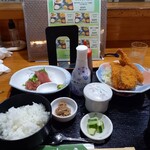 御食事処 池田屋 - ミックスフライ定食