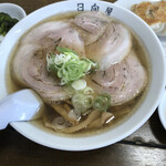 青竹手打ラーメン 日向屋 - ただ、全く喉を通らない。