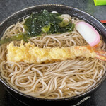 寿々久 - 海老天そば（450円）大盛り（120円）