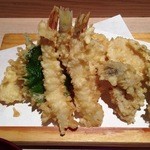 天ぷら小野 - 天ぷら定食（1,200円）