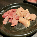 焼肉 なかむら - 砂ズリ塩 440円・上ミノ塩 748円