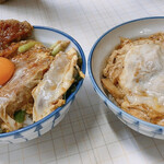 お食事処 美登里 - カツ丼VS玉子丼