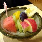 日本橋ロータス - サンドイッチ（フルーツ）のフルーツ小鉢