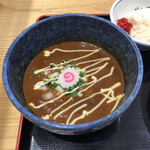 松戸富田麺桜 - カレー豚骨魚介スープ♪これほど合うとは！でした。
