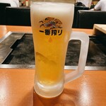 もんじゃ酒場 やいてこちゃん - 生ビール