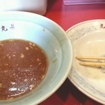 つけそば 丸長 - 完食でございます。