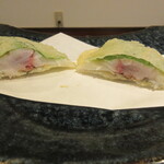 てんぷら 拓 - アジ大葉まき