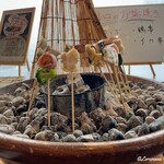 ソレイユ - 炉端焼の演出が