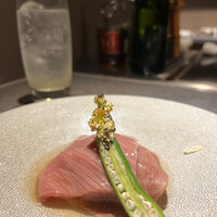 新宿 鉄板焼き YOKOTA - 夏野菜と黒毛和牛のしゃぶしゃぶすっぽんスープ