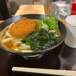 いぶきうどん - コロッケうどん500円