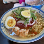 バンコク食堂 バードマン - 週代わりメニュー。冷やしトマトトムヤム麺¥1280