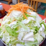 ドライブイン富士 - 富士鍋　とり鍋　野菜山盛り