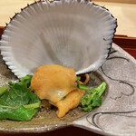 勢麟 - 赤貝（蒲郡）からし菜醤油