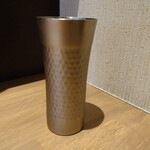 らぁ麺や 嶋 - 錫のタンブラーが嬉しい