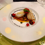 シャトー　ラ・パルム・ドール - はじまりの一皿　スズキのソテー　ラタトゥイユ　バルサミコソース