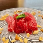 銀座 上瀧 - 2022.7.  宮城県塩釜産 本鮪の中国式お造り~生吃鮪椒麻~